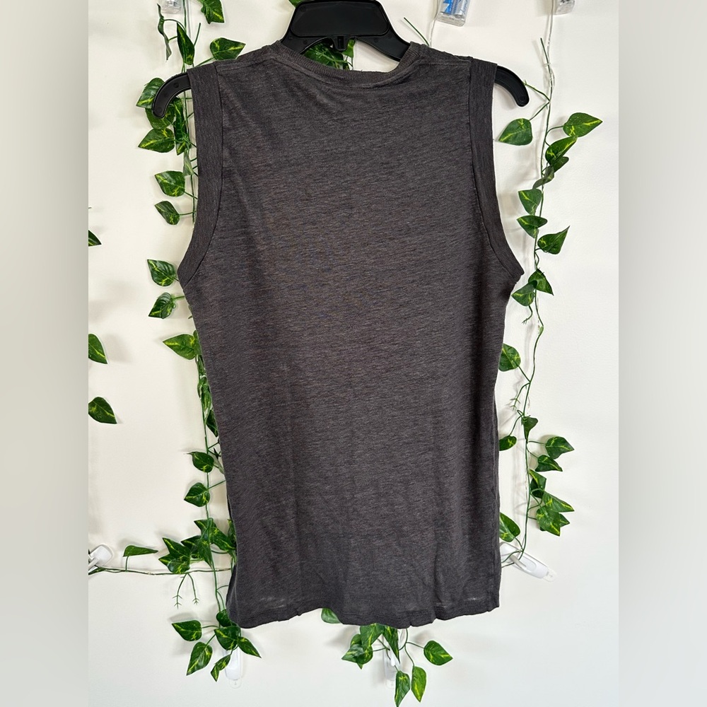 IRO Charcoal Gray Linen Top - Picture 2 of 7